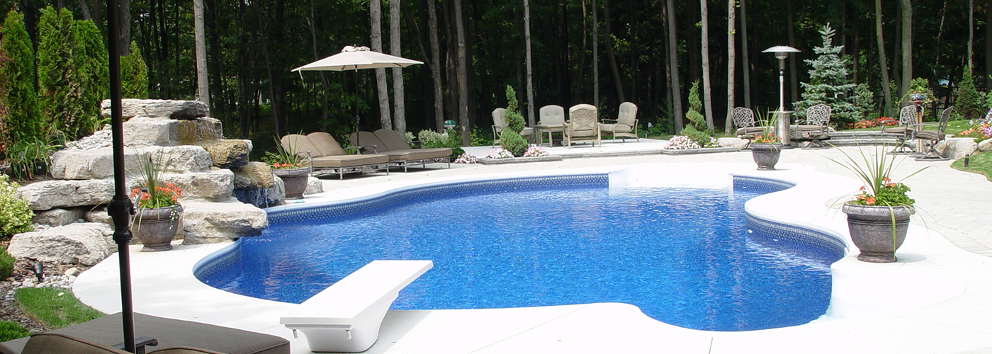 Backyard pool renovation by Seaway Pools